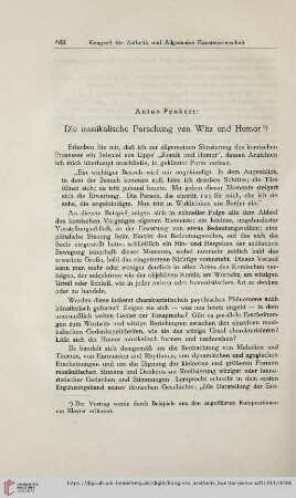 1: Die musikalische Forschung von Witz und Humor