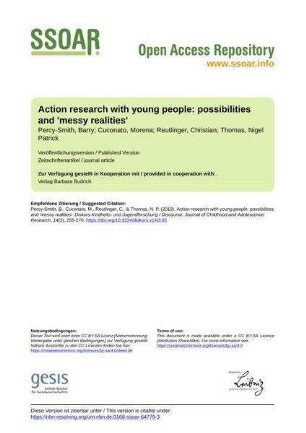 Action research with young people: possibilities and 'messy realities'