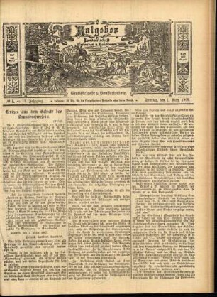 Ausgabe vom Sonntag, den 01. März 1908.