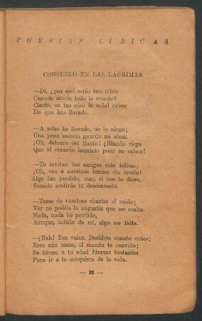 Consuelo en las lágrimas