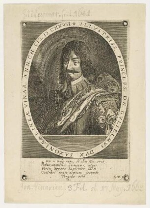 Bildnis des Gvlielmvs Dvx Saxoniae