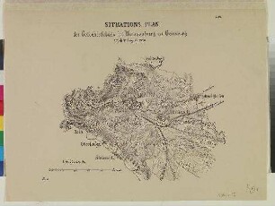 SITUATIONS-PLAN des Gefechtsfeldes bei Weissenburg und Geissenberg am 4ten August 1870.