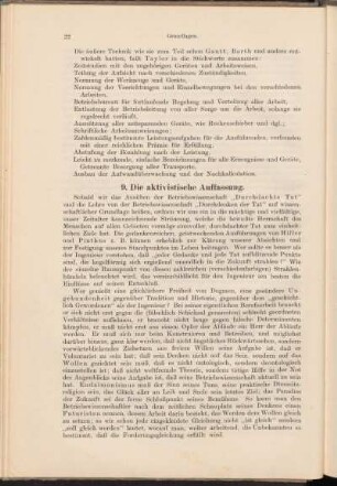 9. Die aktivistische Auffassung.