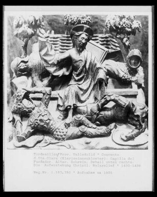 Altarschrein, Detail unten rechts: Auferstehung Christi