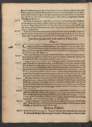Juristen Cantzeley und andere Politische Bücher.