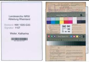 Entnazifizierung Katharina Weiler , geb. 19.05.1894 (Lehrerin)