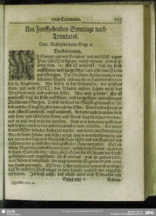 Am Funffzehenden Sonntage nach Trinitatis