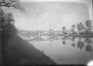 Neckarbrücke Neckargartach Ansicht vom 28.09.1927