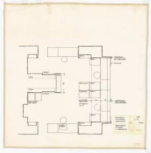 Hochschulbibliothek, Karlsruhe Neubau: Erweiterung Ausgabe 1.OG, 1:20