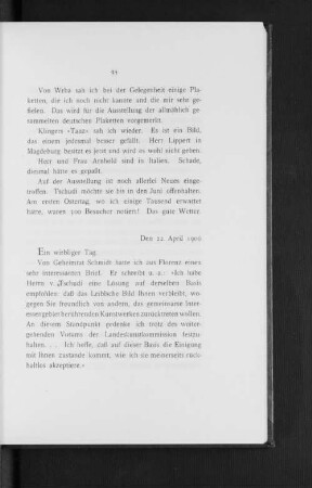 Den 22. April 1906
