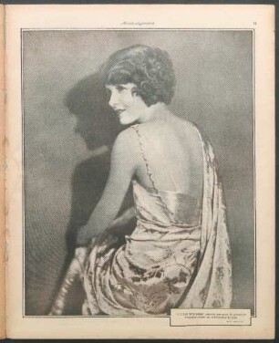 Claire Windsor, estrella que goza de generales simpatías entre los aficionados de cine [Fotografía]