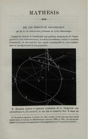 SUR UNE TRISECTRICE REMARQUABLE.