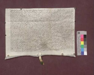 Cristoph von Landeck kauft von Kaspar Eichhorn, Metzger zu Freiburg, 5 Jauchert Matten im Welchental und 1/2 Jauchert Wald daselbst, in Ebneter Bann, um 28 Pfund Pfennige.
