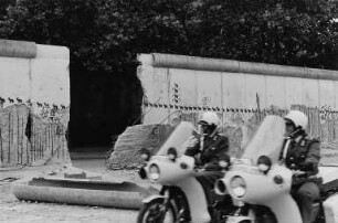 Ehemalige Staatsgrenze zu Westberlin/Berliner Mauer am Bethaniendamm