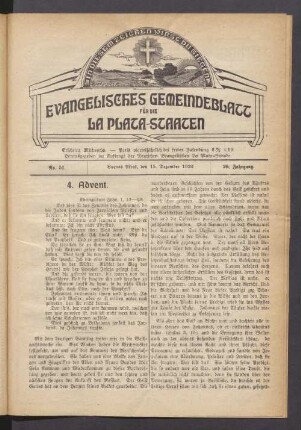 No. 51. Buenos Aires, den 15. Dezember 1920. 26. Jahrgang