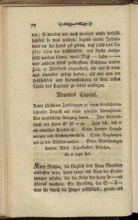 Neuntes Capitel.