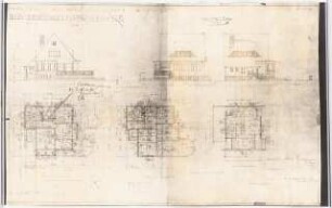 Wohnhaus, Berlin-Grunewald (Haus Thiele/Bartelmeier). Umbau Umbau: Ansichten, Grundrisse 1:100