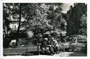 Karlsbad. Partie im Stadtpark