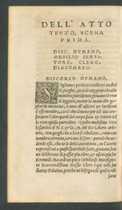 Dell' Atto Terzo, Scena Prima.