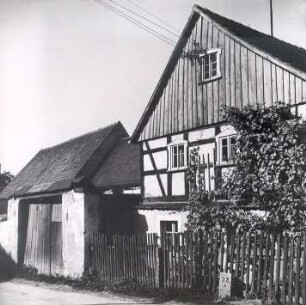 Fachwerkhaus in Crostwitz : Bauwesen - Exterieur. Ort: Chrósćicy / Crostwitz. Fachwerkhaus