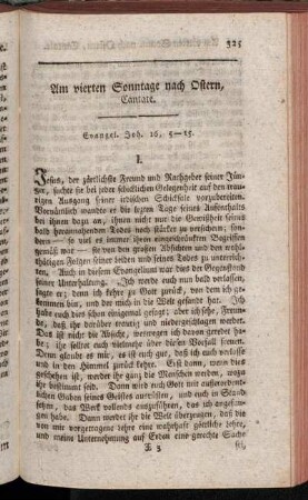 Am vierten Sonntage nach Ostern, Cantate