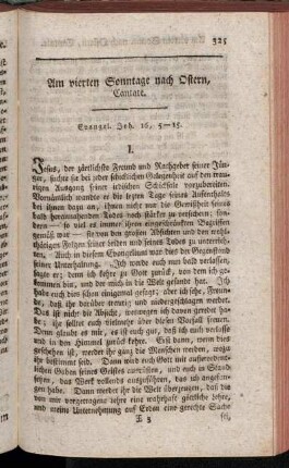Am vierten Sonntage nach Ostern, Cantate