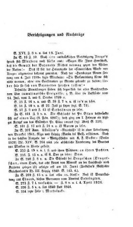 Berichtigungen und Nachträge