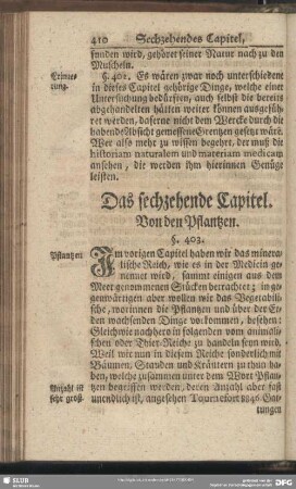 Das sechzehende Capitel. Von den Pflantzen