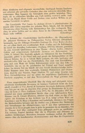 509-510 [Rezension] Lumière et Vie ; 35.1957