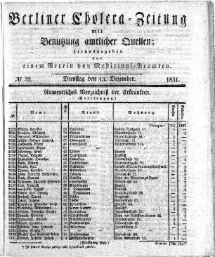 No. 32, 13. Dezember 1831
