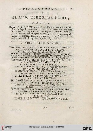 III: Claud. Tiberius Nero