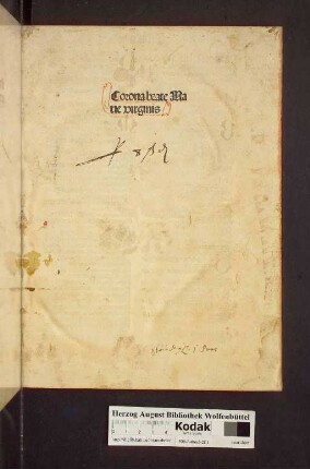 Corona beate Marie virginis