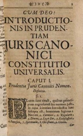 Friderici Schragii, Jcti, Introductio In Prudentiam Iuris Canonici Repetita : Cum Synopsi Capitum & Indice Materiarum ; Annexi sunt Articuli Speciales Principii Universalis Prudentiæ Politicæ seu Socialis, cum Conclusionibus quibusdam & Paradoxo Canonico
