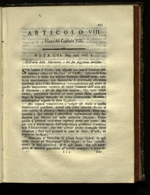 Articolo VIII.