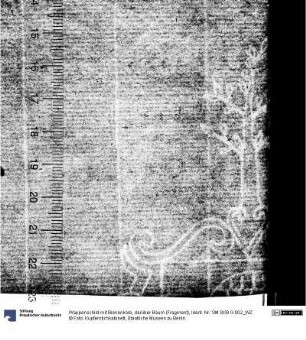 Wappenschild mit Bienenkorb, darüber Baum (Fragment)
