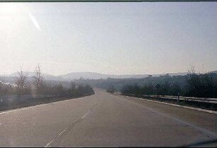 Einfahrt der Nebenfahrbahn von Nürnberg (Würzburg Richtung Stuttgart)