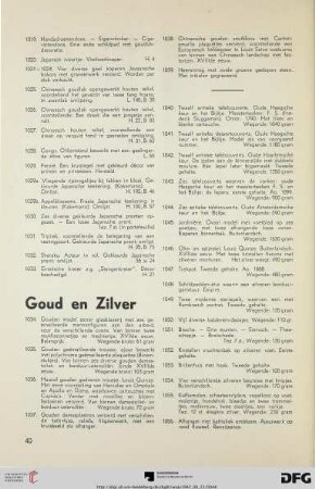 Goud en Zilver ( Nr. 1034-1056)