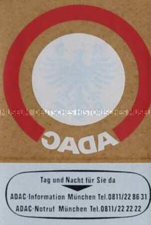 Werbeaufkleber des ADAC (mit Schutzfolie)