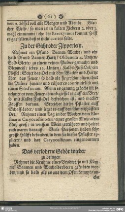 Das verlohrne Gehör wieder zu bringen