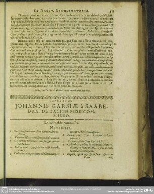 Tractatus ... de tacito fideicommisso