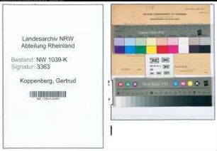 Entnazifizierung Gertrud Koppenberg , geb. 16.11.1886 (Lehrerin)