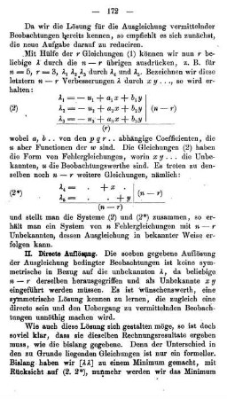 Directe (symmetrische) Auflösung