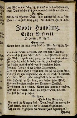 Zwote Handlung.