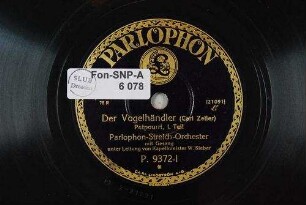 Der Vogelhändler : Potpourri; I. Teil / (Carl Zeller)