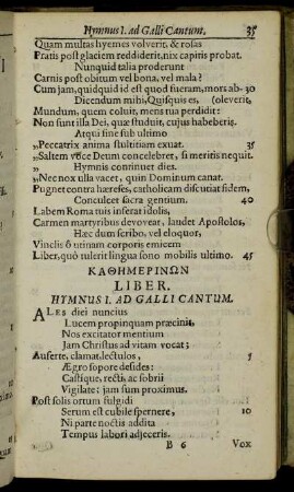 Liber [...] Hymnus I. - Hymnus XII.