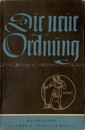 Zeitschrift für Religion, Kultur, Gesellschaft. 1. Jahrgang 1946/47
