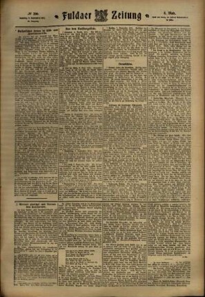 Dritte Ausgabe vom Samstag, den 09. September 1911.