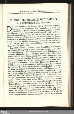 III. Hochrenaissance Und Barock