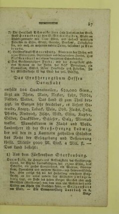 Das Großherzogthum Hessen Darmstadt