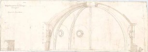 Stegmann, Carl von; Zeichnungen für Publikationen - Sagrestia Vecchia, San Lorenzo in Florenz, von Filippo di Ser Brunellesco (Schnitte)